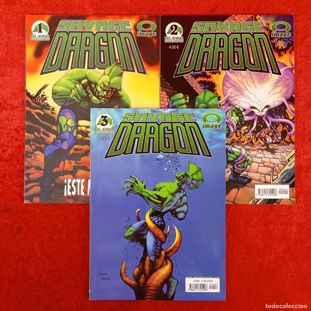 C&oacute;mics: SAVAGE DRAGON - ALETA EDICIONES - IMAGE - DEL 1 AL 3 - 1, 2 Y 3 - CORRELATIVOS / 3201