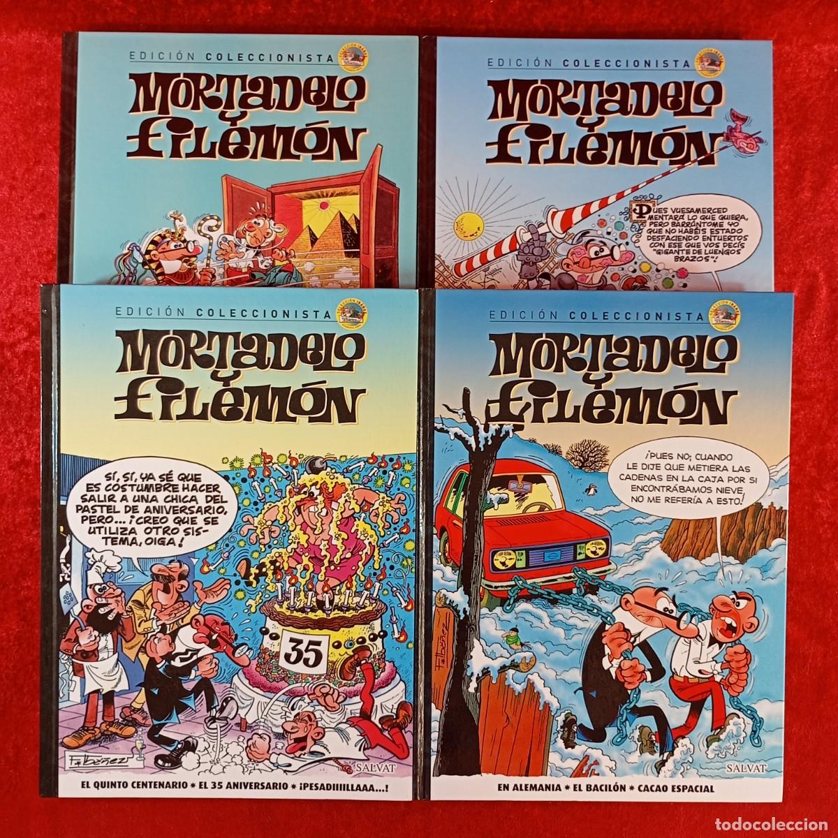 C&oacute;mics: MORTADELO Y FILEM&Oacute;N - EDICI&Oacute;N COLECCIONISTA - SALVAT - 1, 2, 3 Y 4 - SELECCI&Oacute;N IB&Aacute;&Ntilde;EZ / 3222