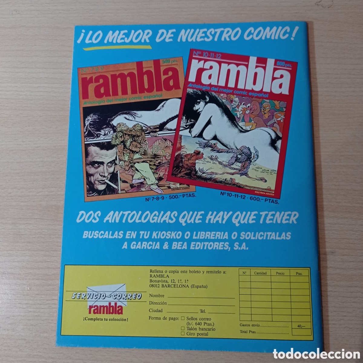 C&oacute;mics: RAMPA, N.10 (G&B 1985, BCN) - Foto 3