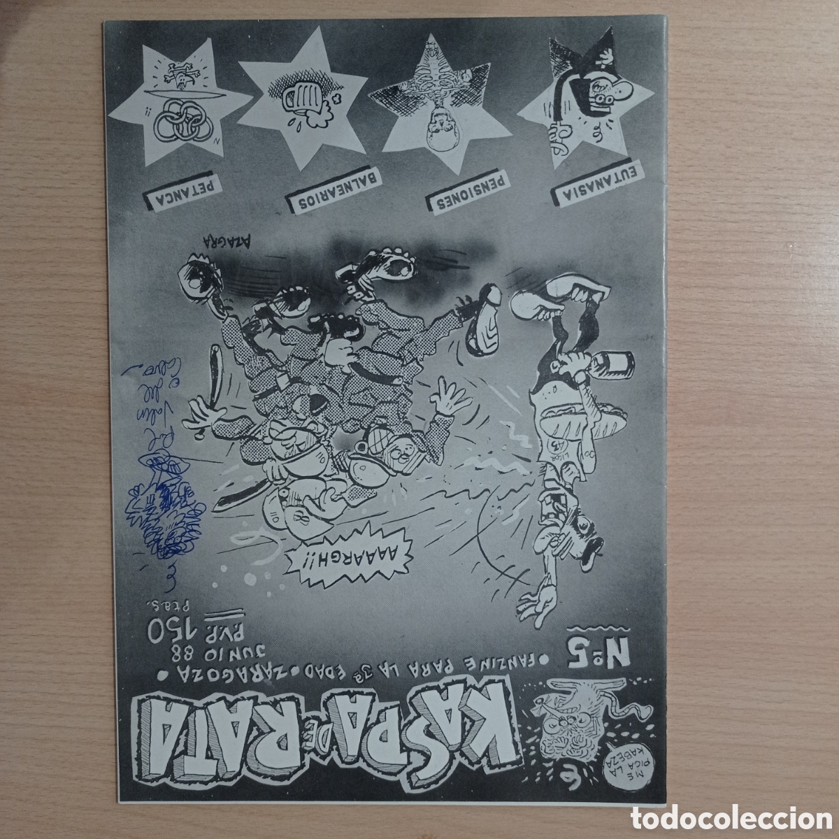 C&oacute;mics: VV.AA. KASPA DE RATA, N.5 (ZARAGOZA 1988) CALVO, AZAGRA, CALPURNIO...