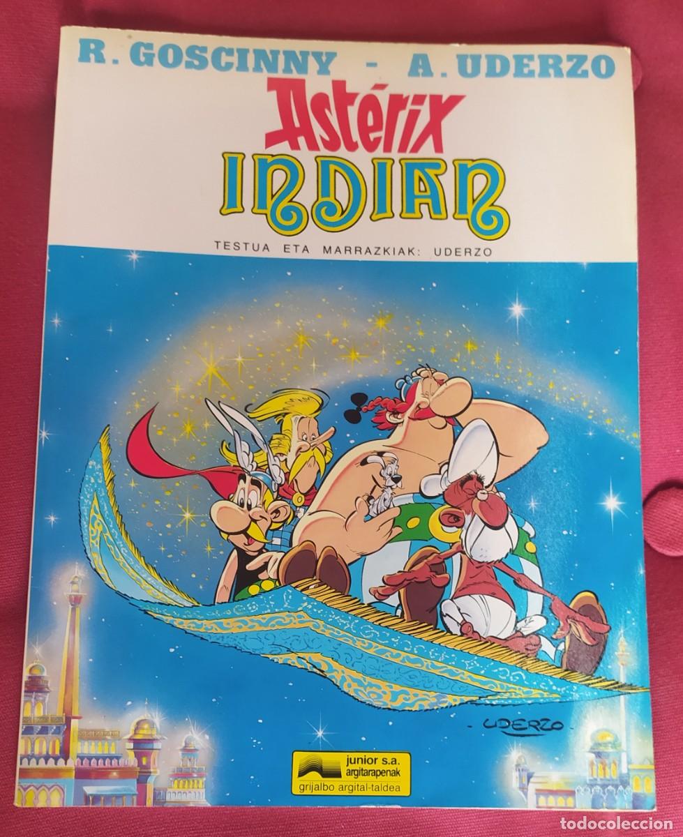C&oacute;mics: Asterix Indian. Comic en euskera. A&ntilde;o 1987