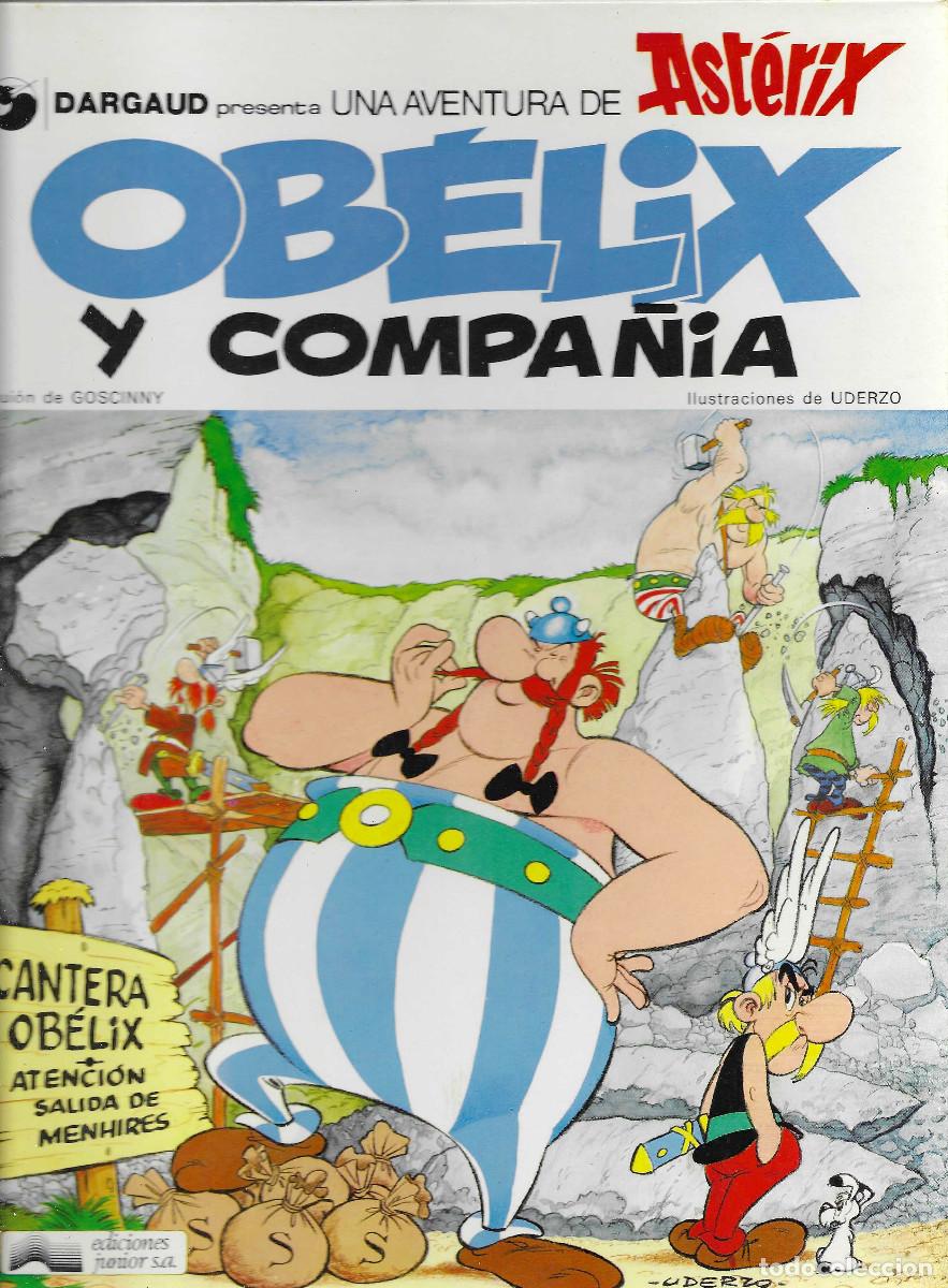 C&oacute;mics: Ast&eacute;rix. Ob&eacute;lix y Compa&ntilde;ia, edici&oacute;n Ediciones Junior S.A. 1976