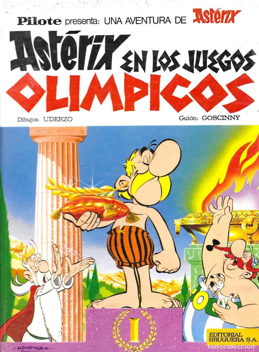 C&oacute;mics: Ast&eacute;rix en los Juegos Olimpicos, edici&oacute;n Editorial Bruguera S.A. 1968