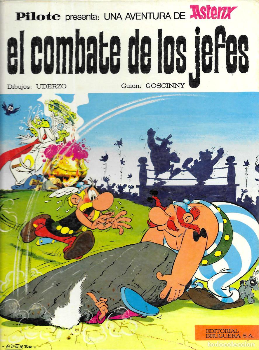 C&oacute;mics: Ast&eacute;rix El combate de los Jefes, edici&oacute;n Editorial Bruguera S.A. 1969