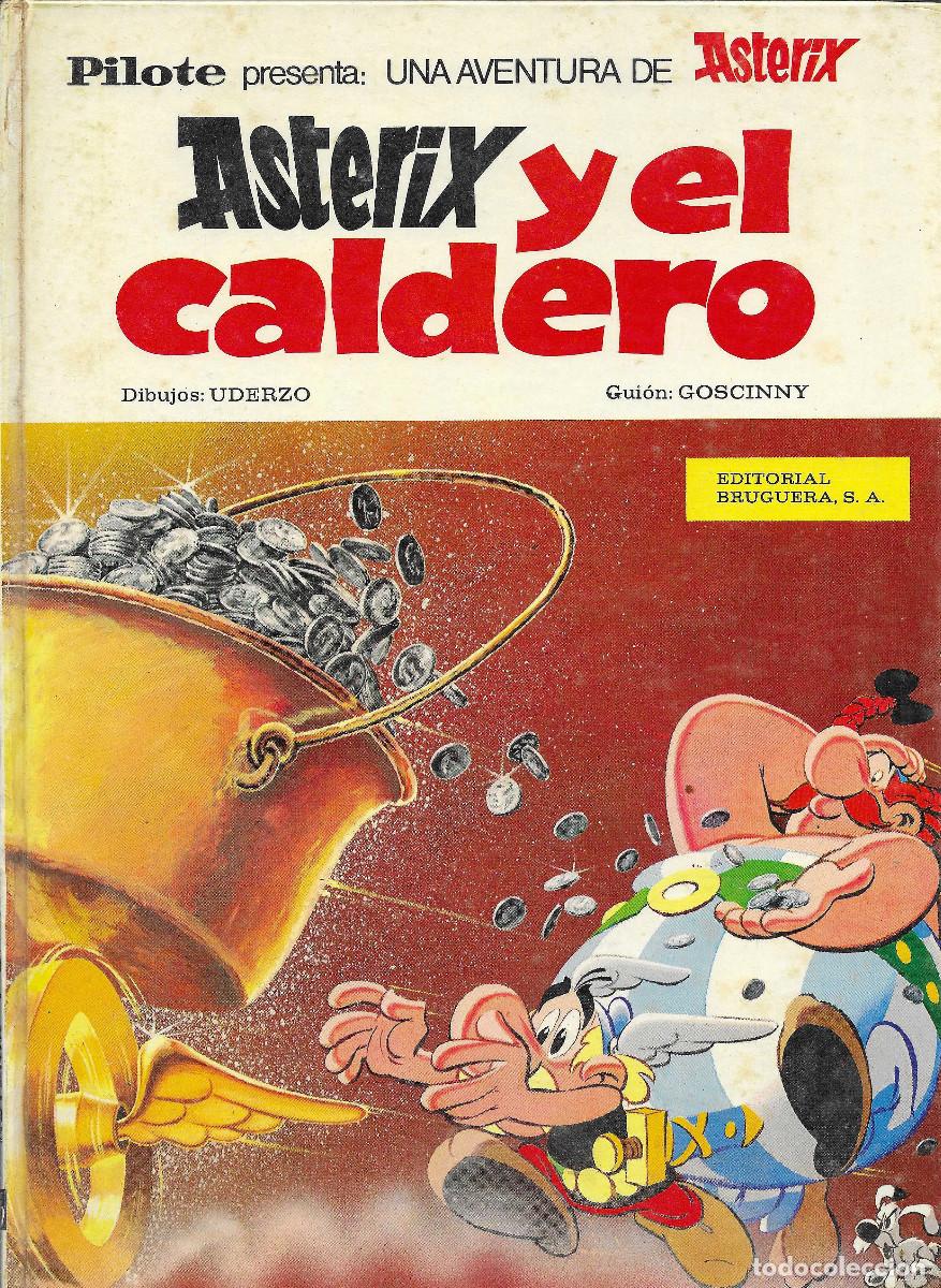 C&oacute;mics: Ast&eacute;rix y el caldero, edici&oacute;n Editorial Bruguera S.A. 1970