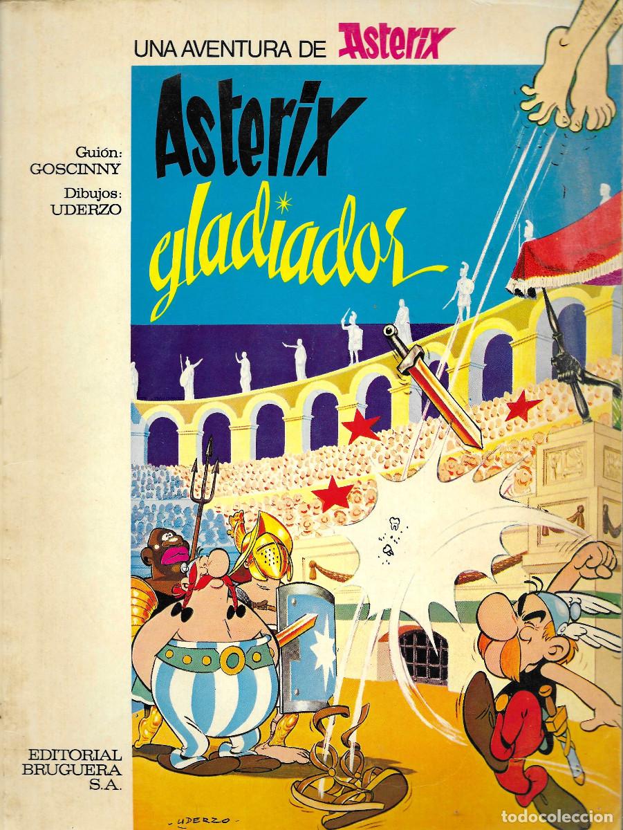 C&oacute;mics: Ast&eacute;rix gladiador, edici&oacute;n especial Editorial Bruguera S.A 1968