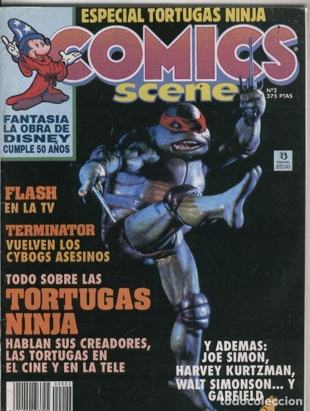 Fumetti: Ediciones Zinco: Comics Scene numero 02: Tortugas Ninja, Flash, Garfield, - Varios