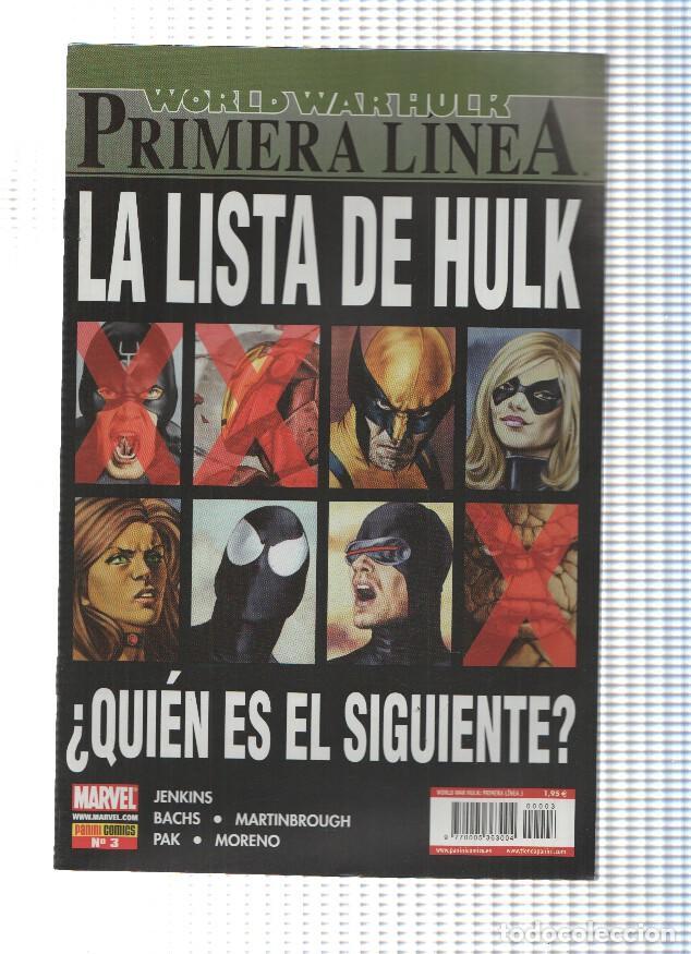 C&oacute;mics: WORLD WAR HULK: PRIMERA LINEA: Numero 03 - Paul Jenkins (Panini 2008) - Paul Jenkins
