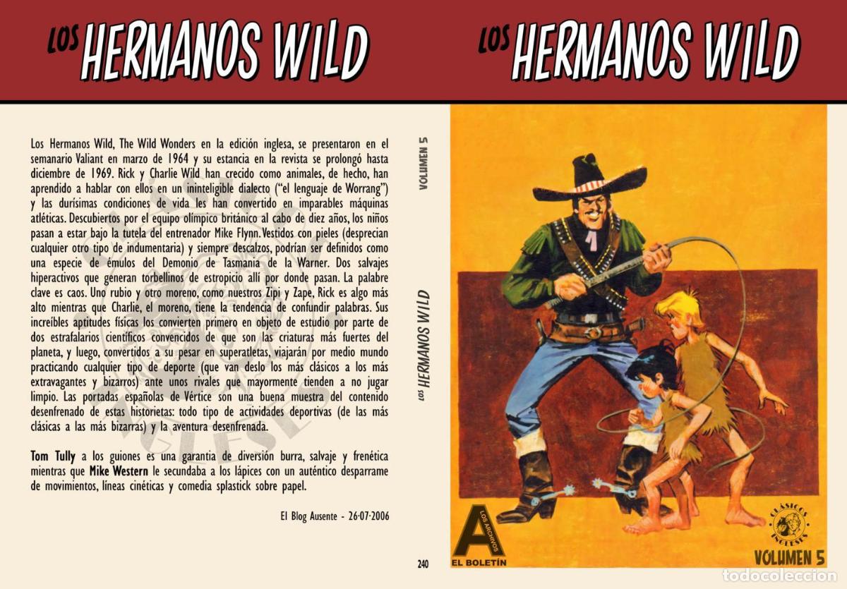 C&oacute;mics: Los Archivos de El Boletin volumen 240: Los Hermanos Wild vol 5 - Tom Tully - Mike Western