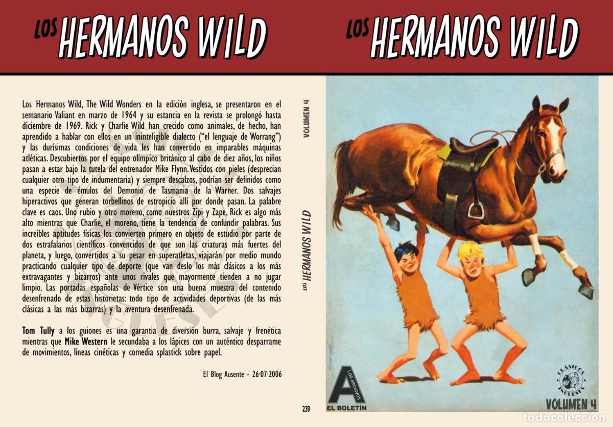 C&oacute;mics: Los Archivos de El Boletin volumen 239: Los Hermanos Wild vol 4 - Tom Tully - Mike Western