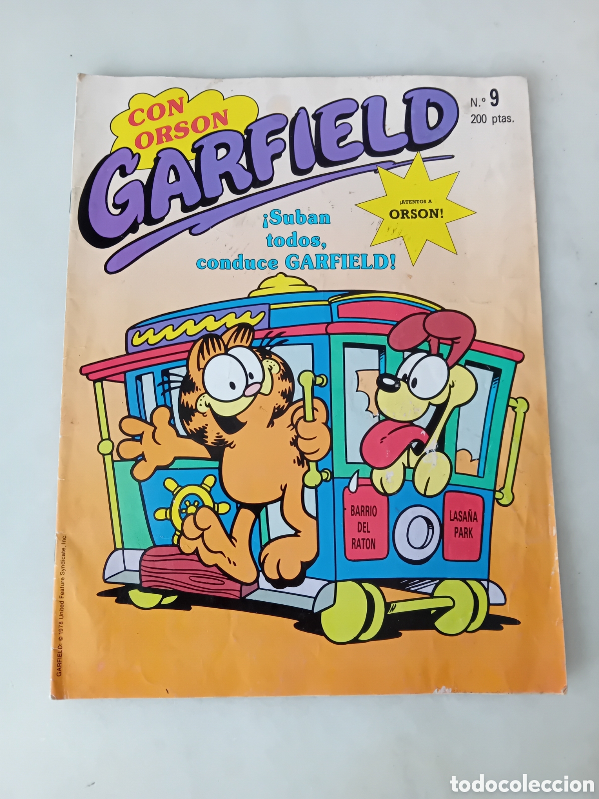 C&oacute;mics: GARFIELD Con Orson. 1990. N&deg; 9