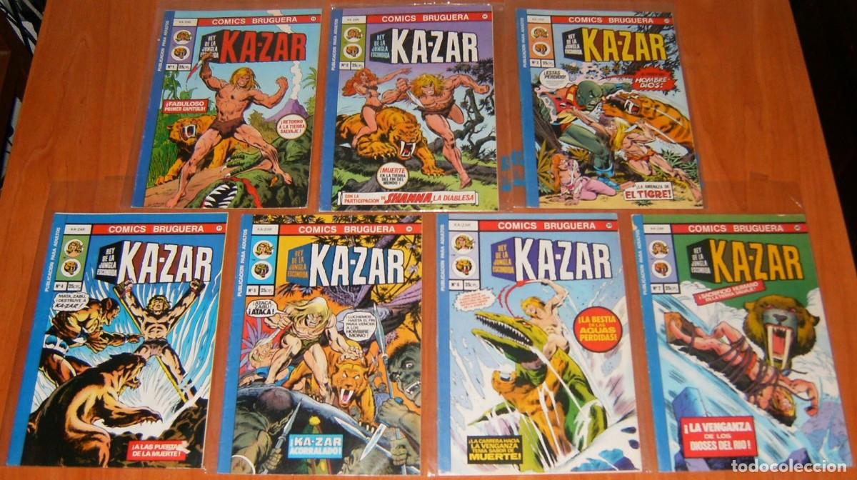 C&oacute;mics: KA-ZAR n&uacute;meros 1 2 3 4 5 6 7 . COLECCION COMPLETA . Bruguera