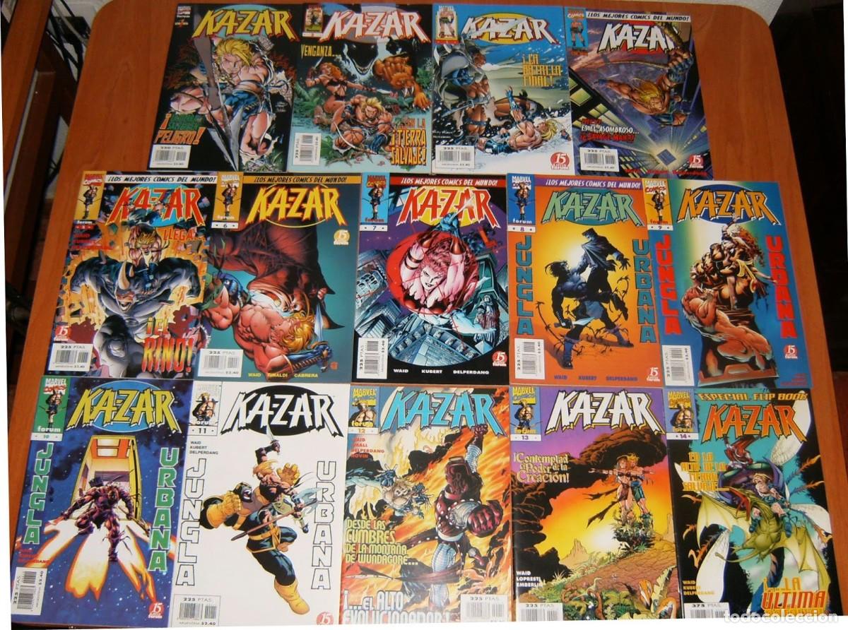 C&oacute;mics: KA-ZAR n&uacute;meros 1 2 3 4 5 6 7 8 9 10 11 12 13 14 . LOTE . FORUM