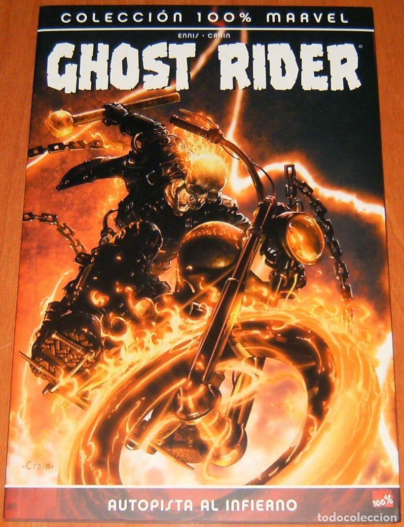 C&oacute;mics: COLECCION 100 % MARVEL . GHOST RIDER . AUTOPISTA AL INFIERNO . PANINI . TOMO UNITARIO