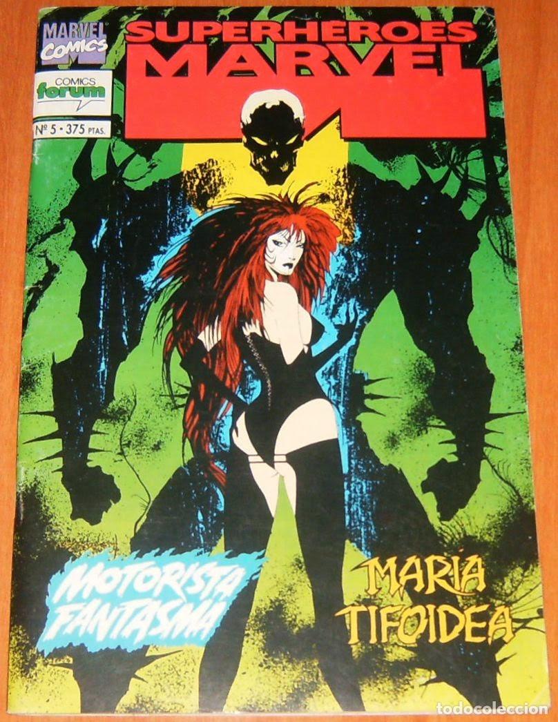 C&oacute;mics: MOTORISTA FANTASMA y MARIA TIFOIDEA ( COLECCION SUPER HEROES MARVEL N&ordm; 5 ) ESPECIAL GRAPA