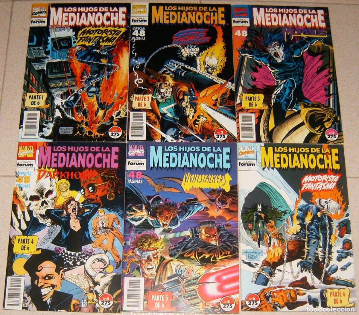 C&oacute;mics: HIJOS DE LA MEDIANOCHE 1 2 3 4 5 6 . MOTORISTA FANTASMA. MORBIUS, ETC . MINISERIE COMPLETA . FORUM