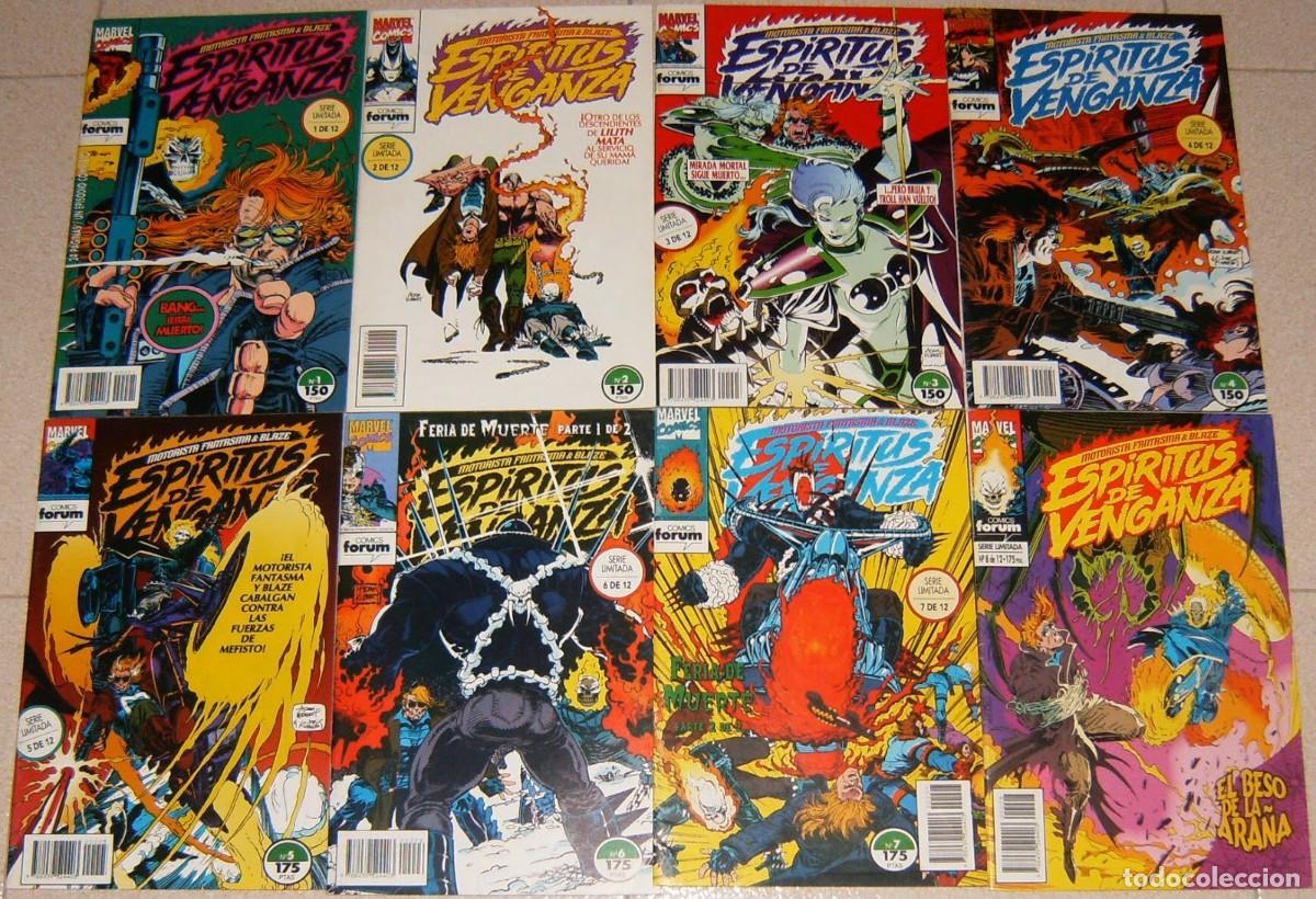 C&oacute;mics: ESPIRITUS DE VENGANZA Vol.1 1 2 3 4 5 6 7 8 (de 12) LOTE DE 8 EJEMPLARES . Forum