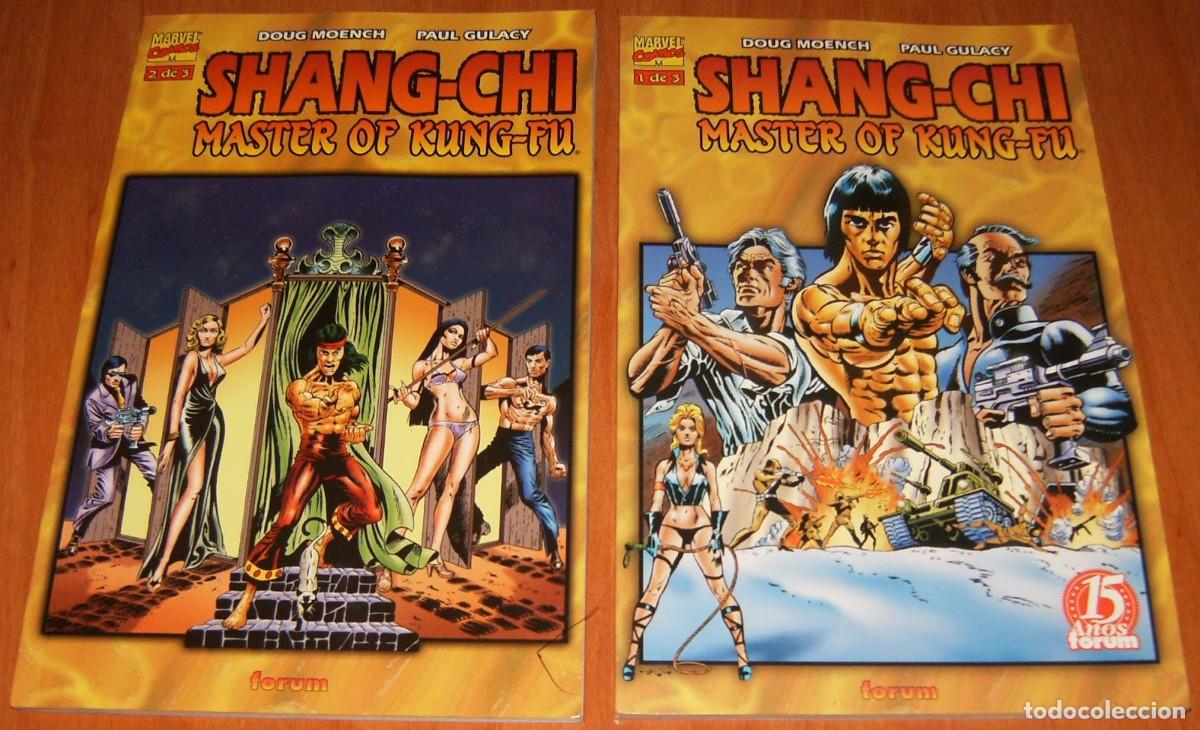 C&oacute;mics: SHANG-CHI MASTER OF KUNG-FU . 1 2 3 + ESPECIAL B/N TESOROS MARVEL . COLECCION COMPLETA . FORUM