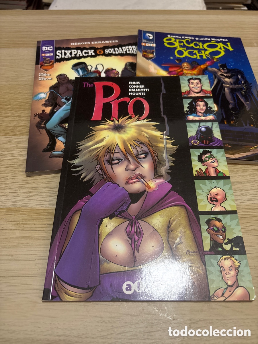 C&oacute;mics: The pro, sixpack soldaperros, secci&oacute;n ocho . garth ennis