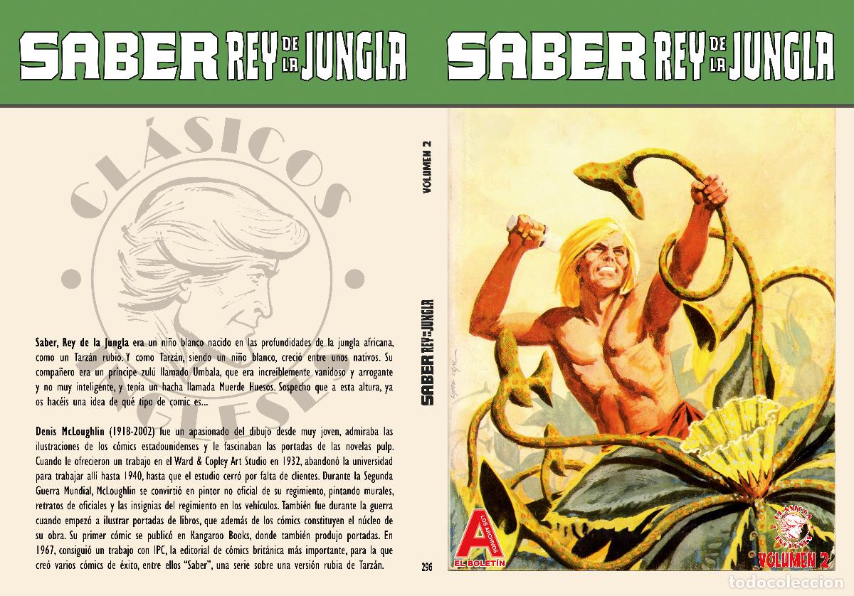 Comics: Los Archivos de El Boletin volumen 296: Saber rey de la jungla vol 2 -