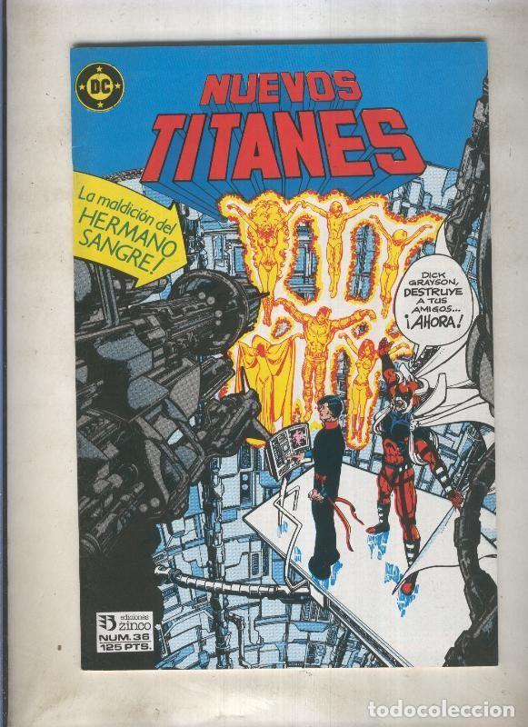 Comics : Nuevos Titanes volumen 1 numero 36 (numerado 2 en trasera) - Varios