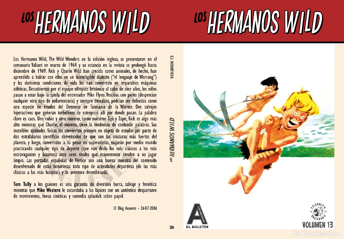 C&oacute;mics: Los Archivos de El Boletin volumen 304: Los Hermanos Wild vol 13 - Tom Tully - Mike Western