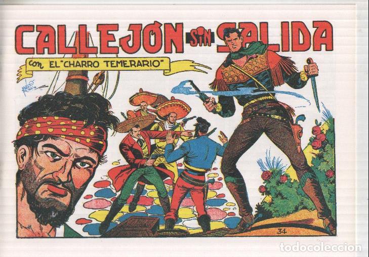 Comics: Facsimil El charro temerario numero 34: Callejon sin salida - Matias Alonso