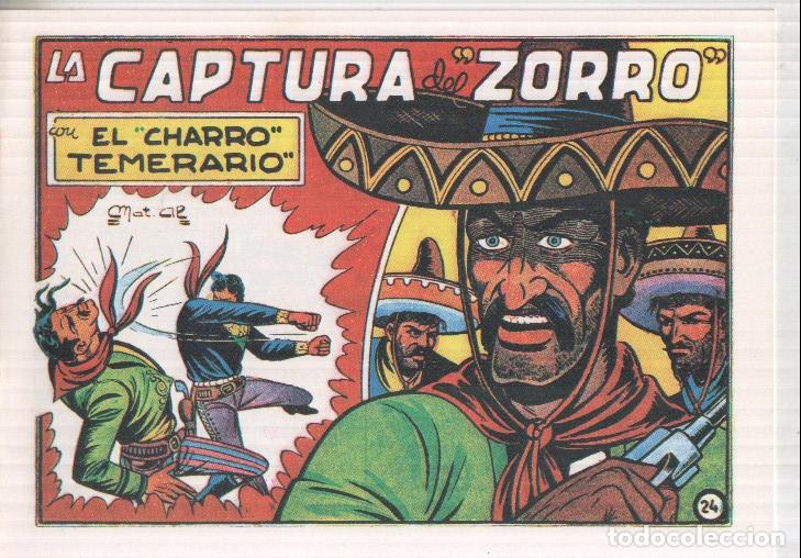 Comics: Facsimil El charro temerario numero 24: La captura del zorro - Matias Alonso