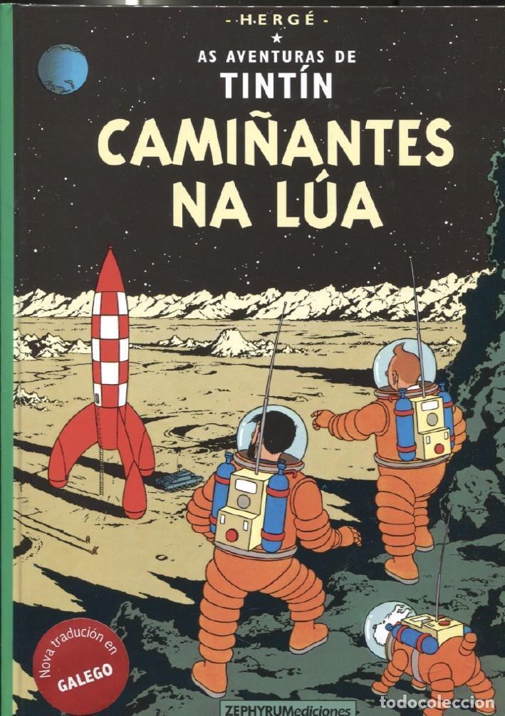 Comics : Zephyrum: Tintin edicion en GALEGO: cami&ntilde;antes na lua - Herge