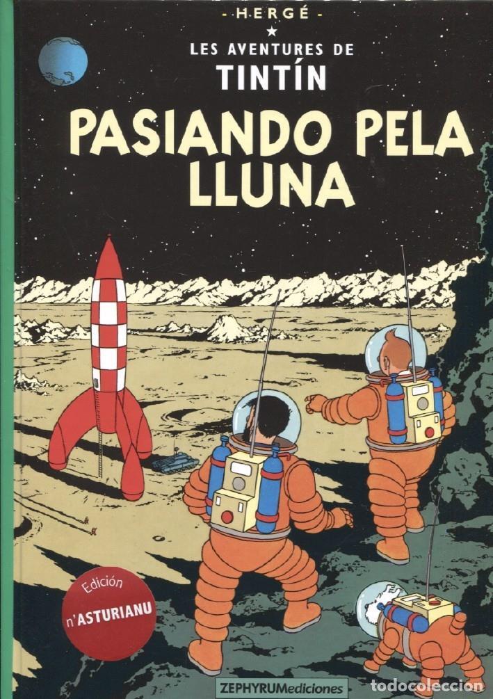 C&oacute;mics: Zephyrum: Tintin edicion en ASTURIANU: pasiando pela lluna - Herge