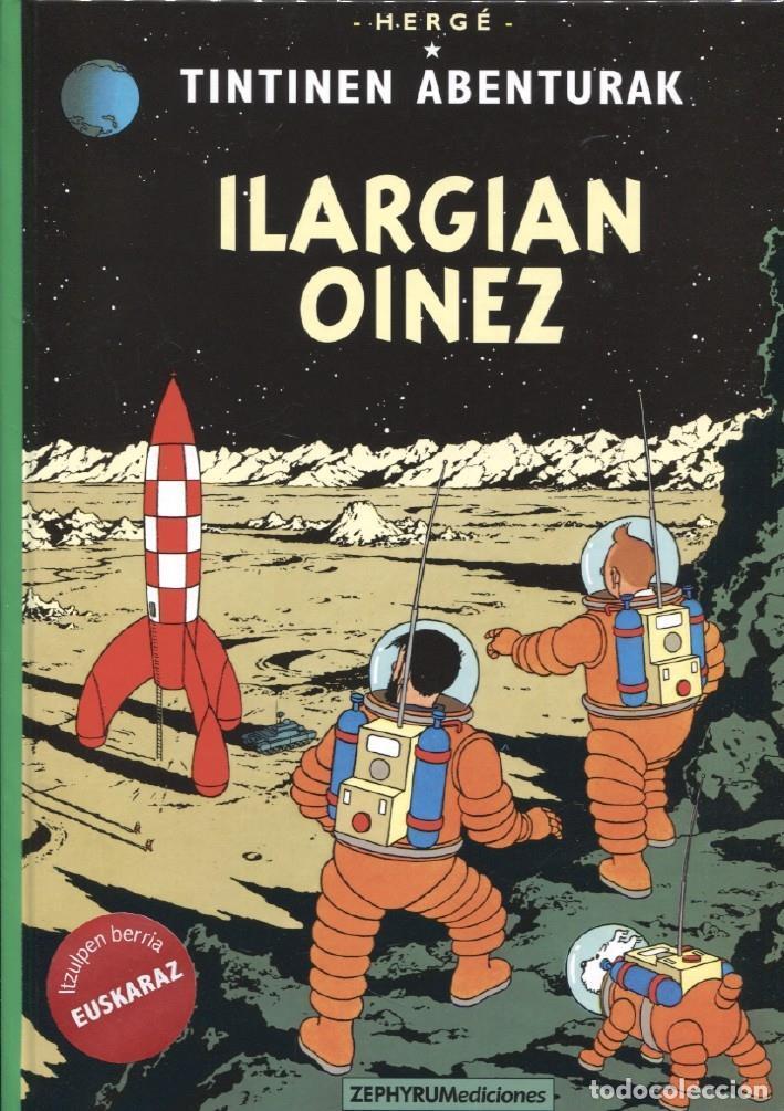 Comics : Zephyrum: Tintin edicion en EUSKARAZ: Ilargian Oinez - Herge