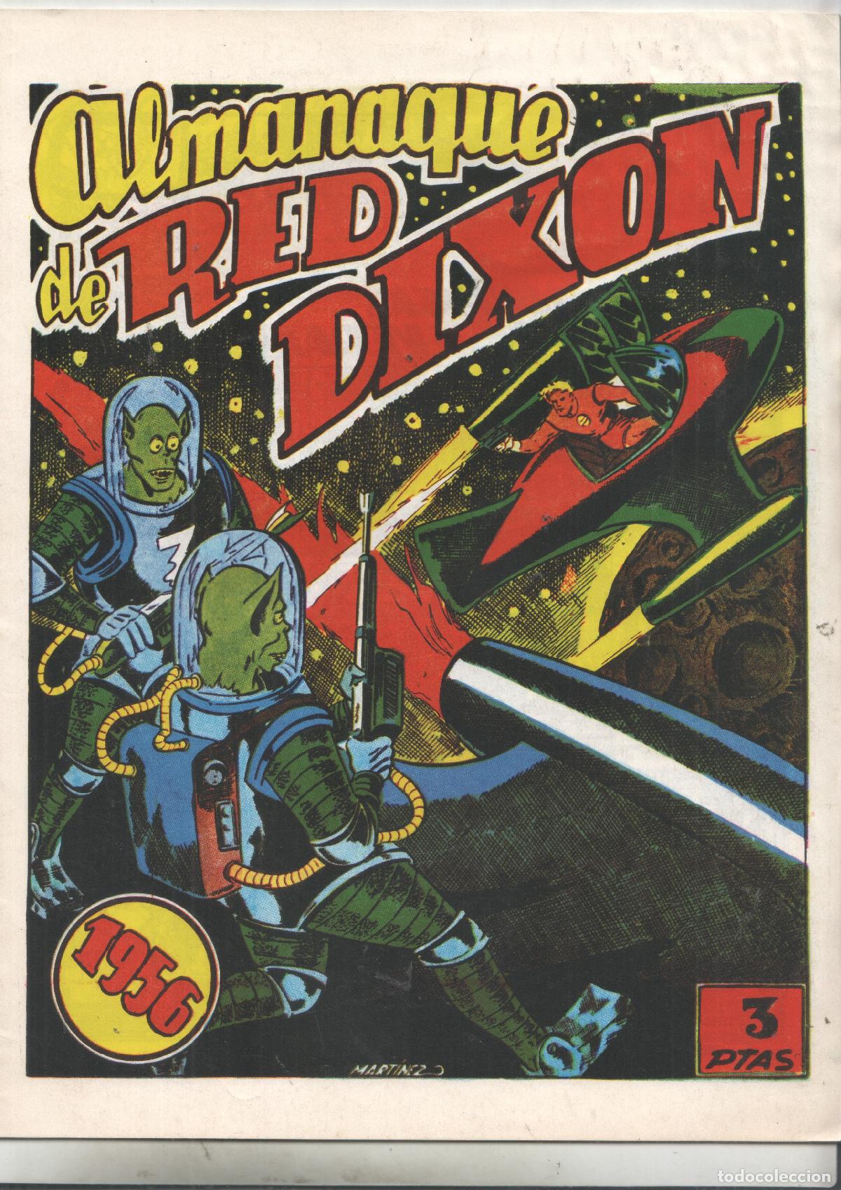 C&oacute;mics: Facsimil: almanaque 1956 de Red Dixon -