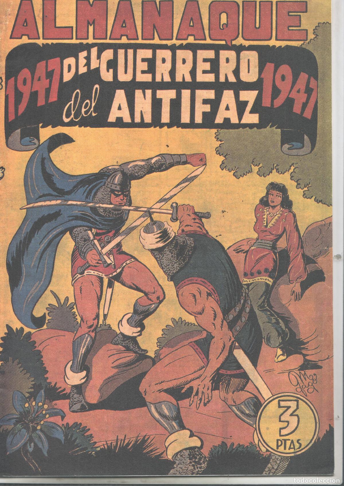 C&oacute;mics: Facsimil: almanaque 1947 de El Guerrero del Antifaz -