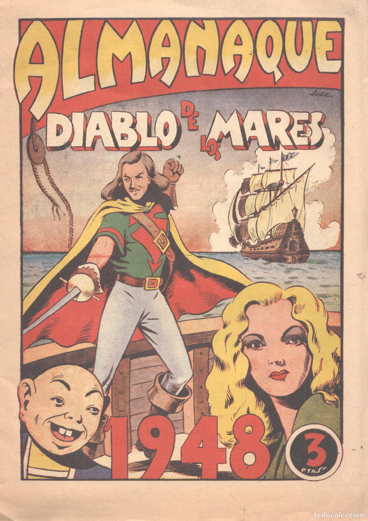 C&oacute;mics: Facsimil: almanaque 1948 de El dablo de los Mares -