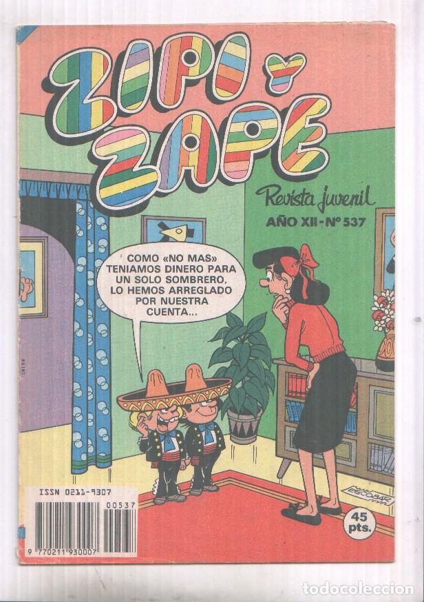 C&oacute;mics: Zipi y Zape semanal numero 537 (numerado 2 en trasera) - Varios