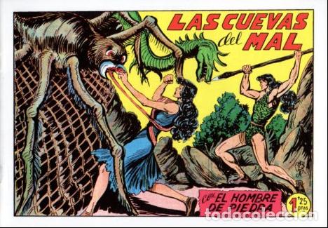 C&oacute;mics: V10365 Facsimil: El Hombre de Piedra numero 193. Las Cuevas del Mal - Varios