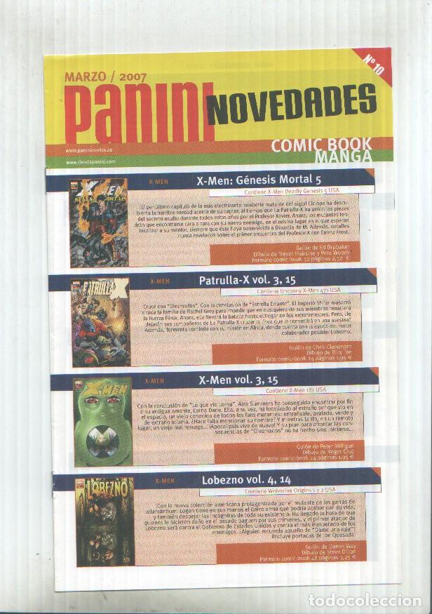 Comics: Panini: catalogo novedades marzo 2007 - varios