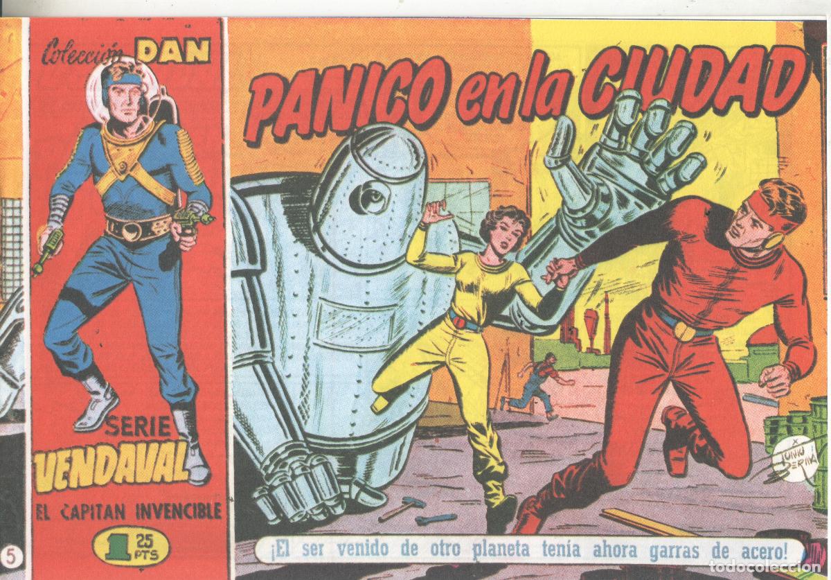 C&oacute;mics: Facsimil: Vendaval el capitan invencible numero 05: Panico en la ciudad - Antonio Bernal