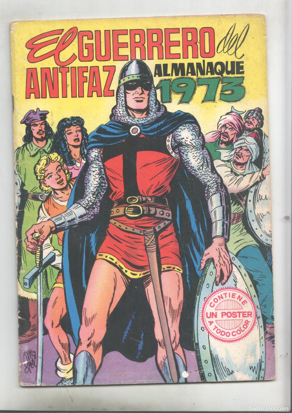 C&oacute;mics: Facsimil: almanaque 1973 de El Guerrero del Antifaz, NO CONSERVA EL POSTER -