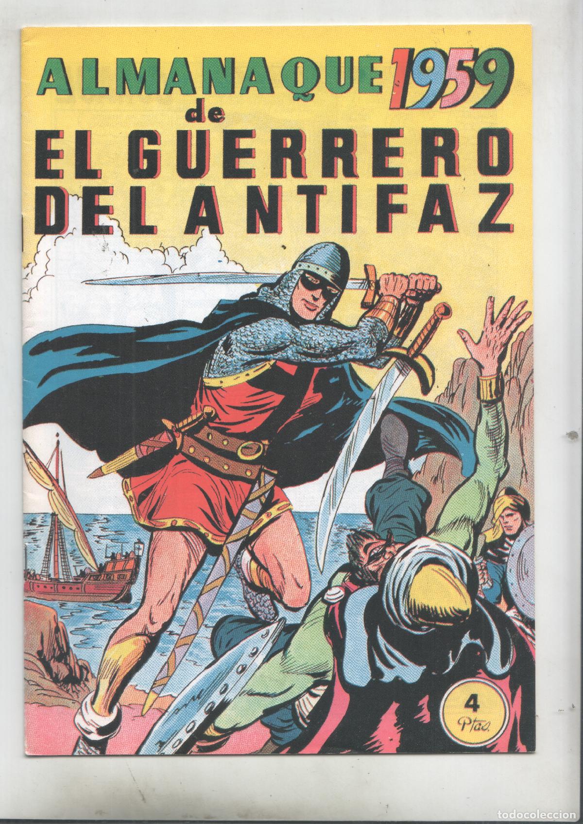 C&oacute;mics: Facsimil: almanaque 1959 de El Guerrero del Antifaz -