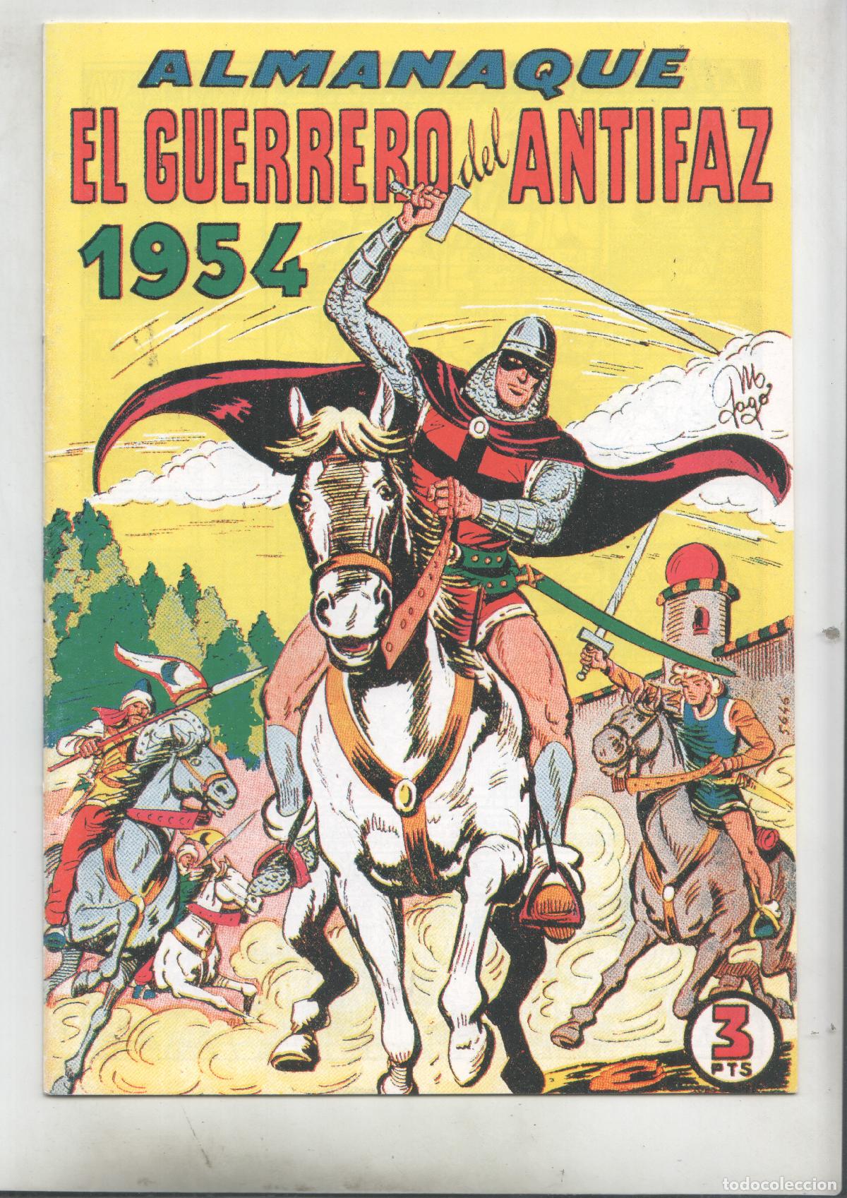 C&oacute;mics: Facsimil: almanaque 1954 de El Guerrero del Antifaz -