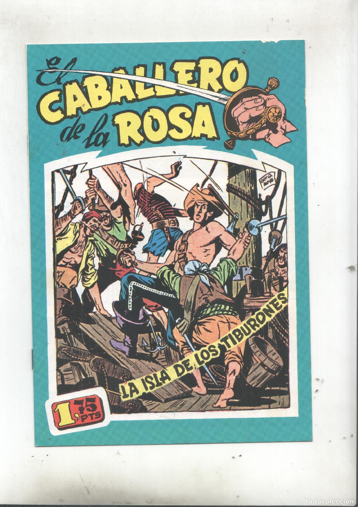 C&oacute;mics: Facsimil: El caballero de la rosa numero 3: La isla de los tiburones - Leopoldo Ortiz