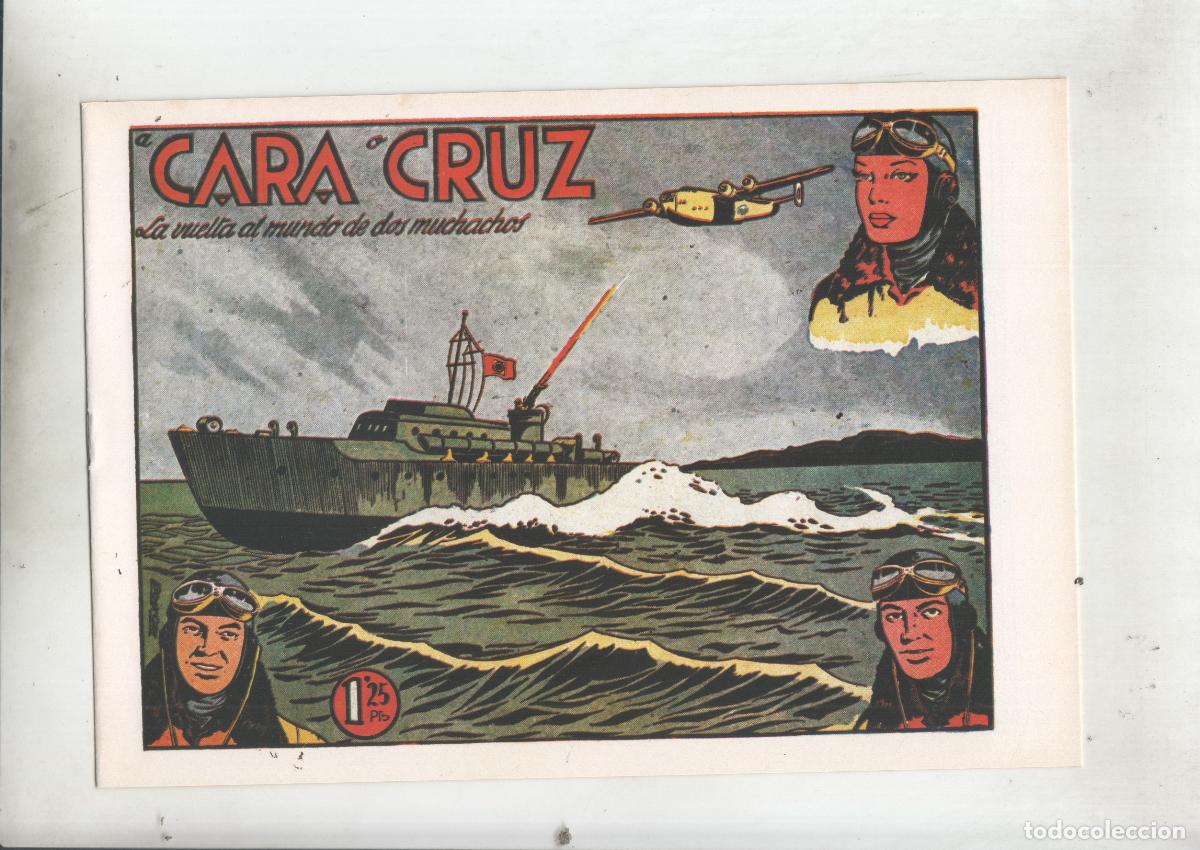 Comics: Facsimil: La vuelta al mundo de dos muchachos numero 22: A Cara o cruz - Boixar