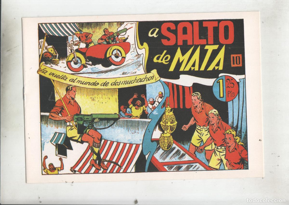 C&oacute;mics: Facsimil: La vuelta al mundo de dos muchachos numero 10: A salto de mata - Boixar