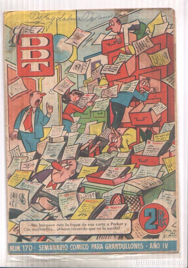 Comics: EL DDT numero 170 portada de Cifre (nombre due&ntilde;o original en cubierta) - varios