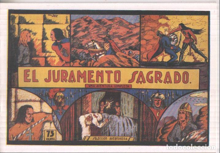Comics: Facsimil: El juramento sagrado, dibujo Manuel gago,(el original fue editado por la valenciana) - var