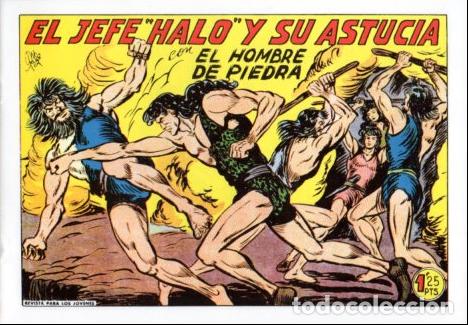 C&oacute;mics: V10361 Facsimil: El Hombre de Piedra numero 197. El Jefe Halo y su Astucia - Varios