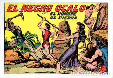 Comics : V10374 Facsimil: El Hombre de Piedra numero 184. El Negro Ocalo. - Varios