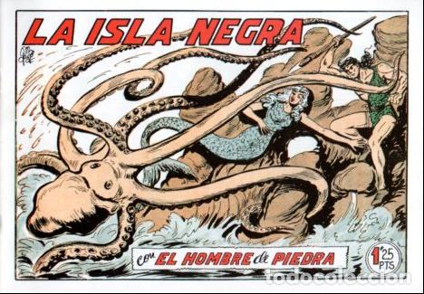 C&oacute;mics: V10379 Facsimil: El Hombre de Piedra numero 179. La Isla Negra - Varios