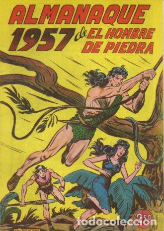 C&oacute;mics: V10423 Facsimil: El Hombre de Piedra Almanaque 1957 - Varios